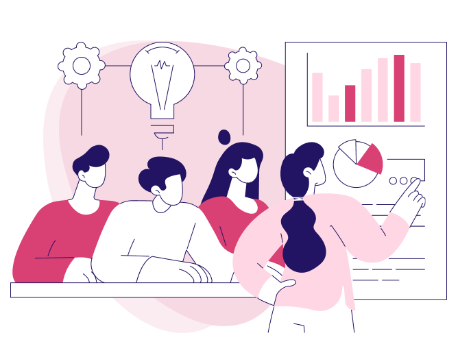 経理部門構築支援のイラストレーション