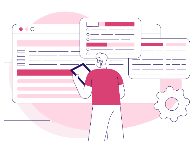 ITツール導入・DX化支援のイラストレーション