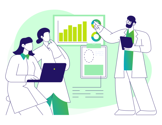 安定した運営を支える資金調達支援のイラストレーション